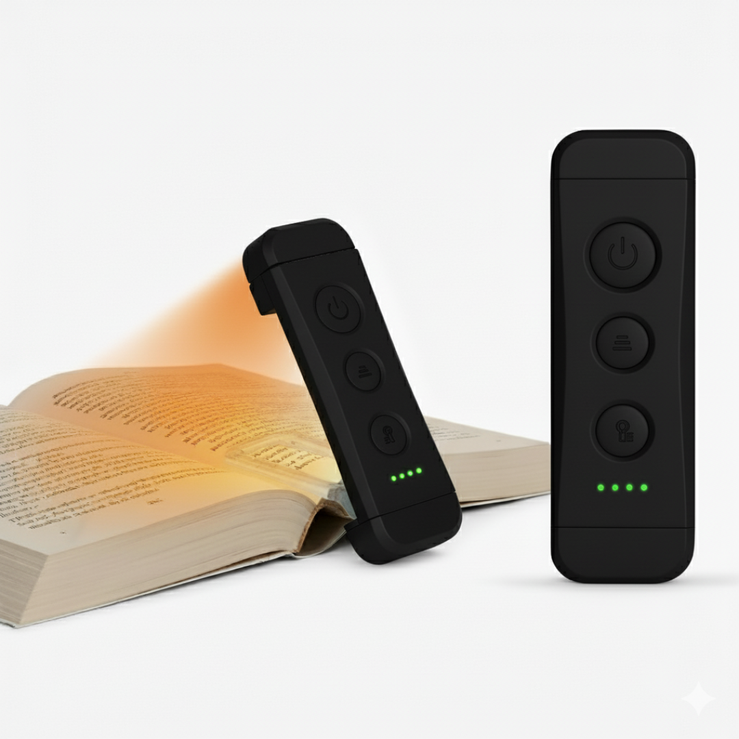 BoekenLicht – Slanke bladwijzer met leeslamp