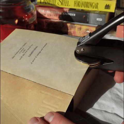 Stempelkop voor boekenstempel – verwisselbaar en aanpasbaar voor een persoonlijke afdruk.
