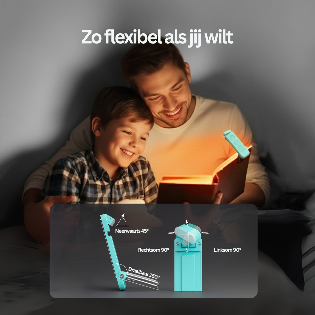BoekenLicht – Slanke bladwijzer met leeslamp