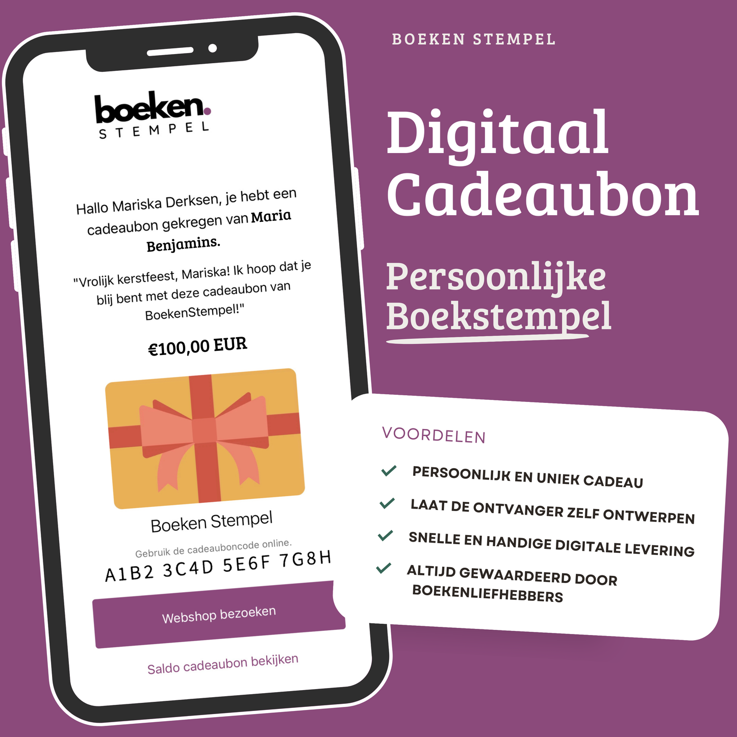 Digitaal Cadeaubon – Het perfecte cadeau voor boekenliefhebbers